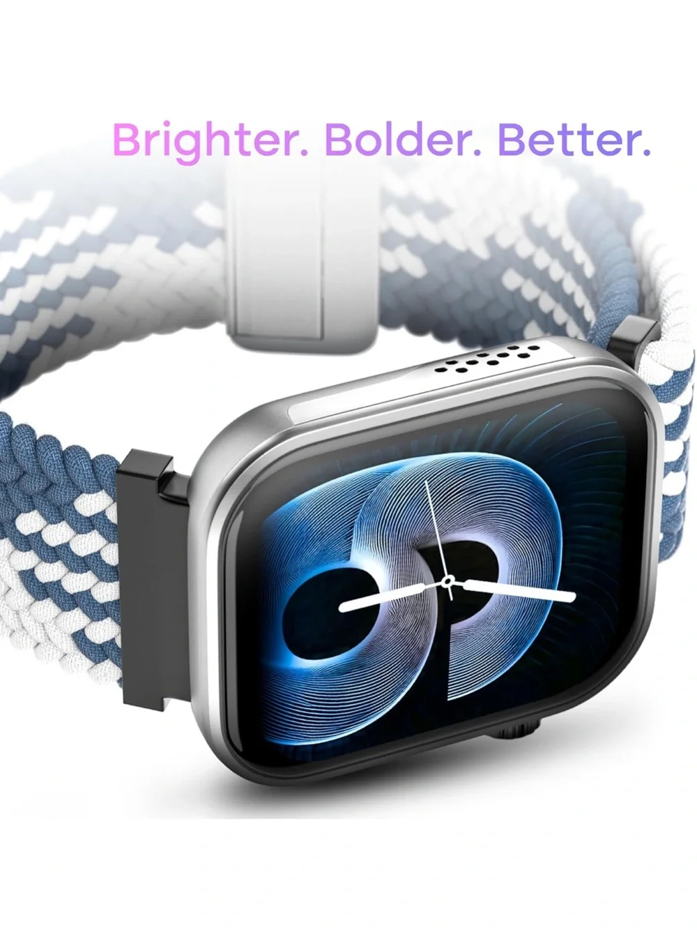 Smartwatch Noise ColorFit Rose Gold Mesh Link Pro 6 Smart Watch AMOLED FC1